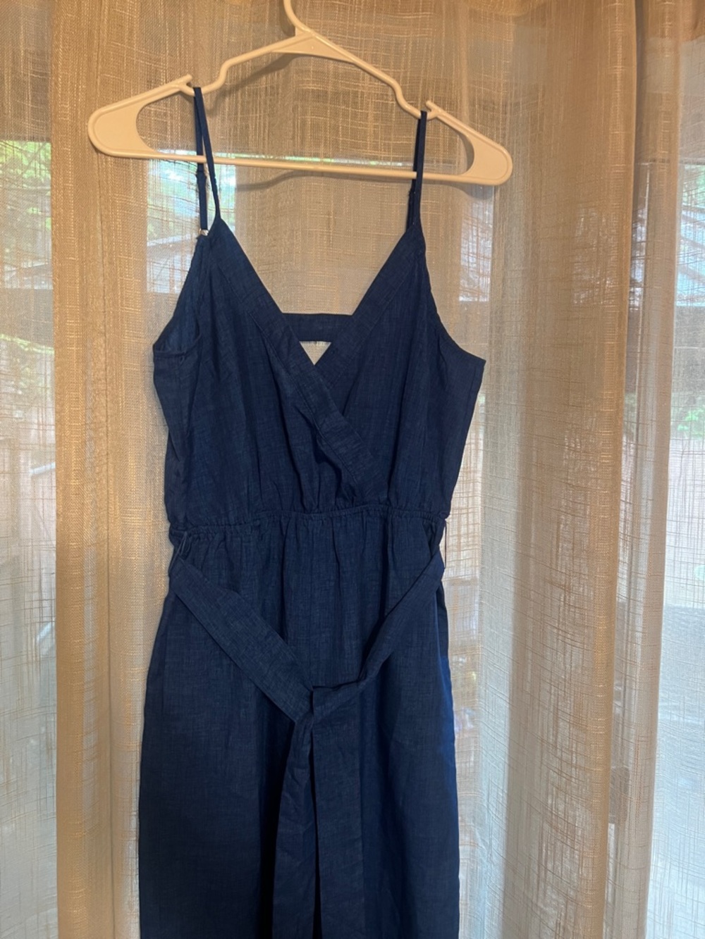 Flying Tomato Navy Blue Sleeveless V-Neck Jumpsuit - Picture 3 of 5